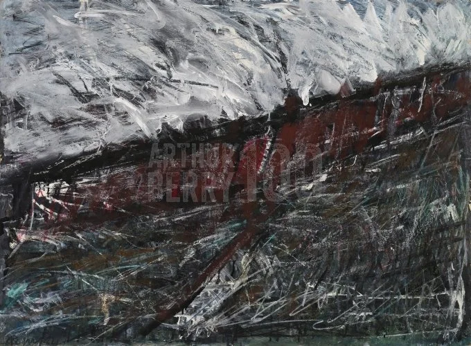 The Chain Row (1994), Mixed Media 29 x 49 inch
