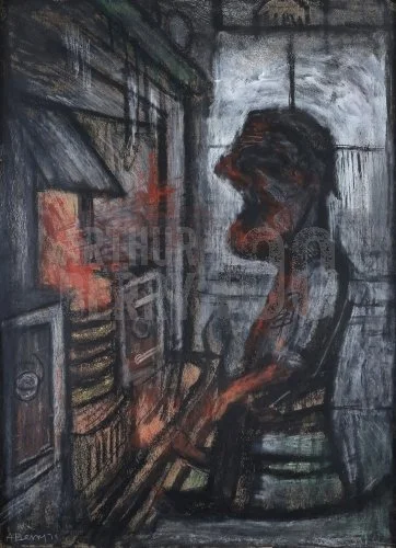 The Old Collier (1978), Mixed Media 32 x 42 inch