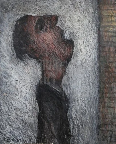 Having A Pee (1976), Mixed Media 20 x 24 inch