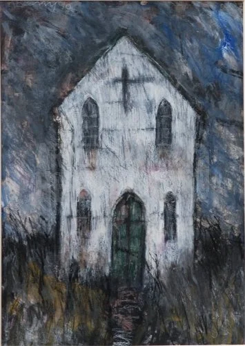 Tin Chapel (1990), Mixed Media 21 x 30 inch
