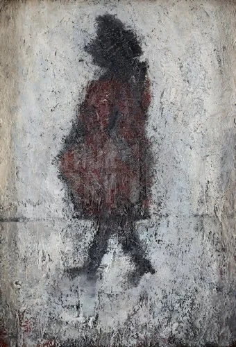 Pregnant Girl (c1965), Oil 24.5 x 34 inch