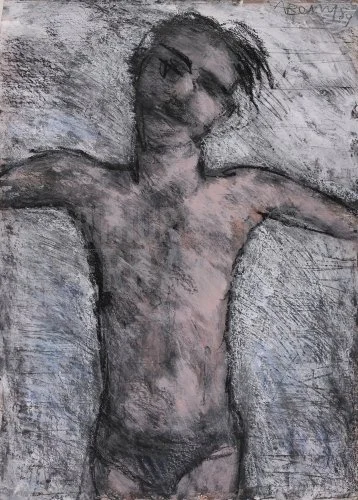 Youth's Torso (1989), Mixed Media 20 x 29cm