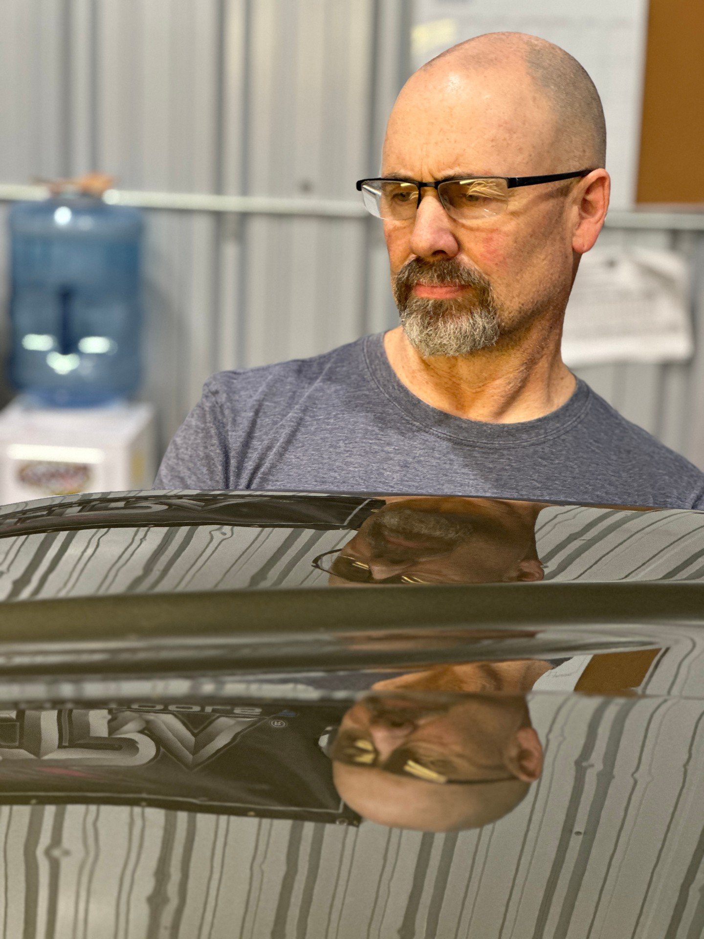 Find someone who looks at you like Ryan looks at dents. 😆 This type of focus and dedication to his craft is why customers always recommend us to their friends and family. Thank you Tri-Lakes for all the recommendations and 5 star reviews.