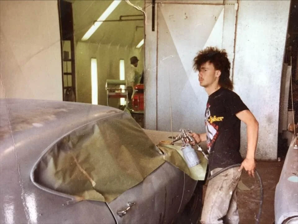 In honor of Ryan's new 1964 Chevelle SS, we thought we'd share another classic for #TBT. Here's an 18 year old Ryan primering the 1968 Chevelle he bought for $300 with a siphon feed gun. Yup, he&rsquo;s literally been working on cars his entire adult