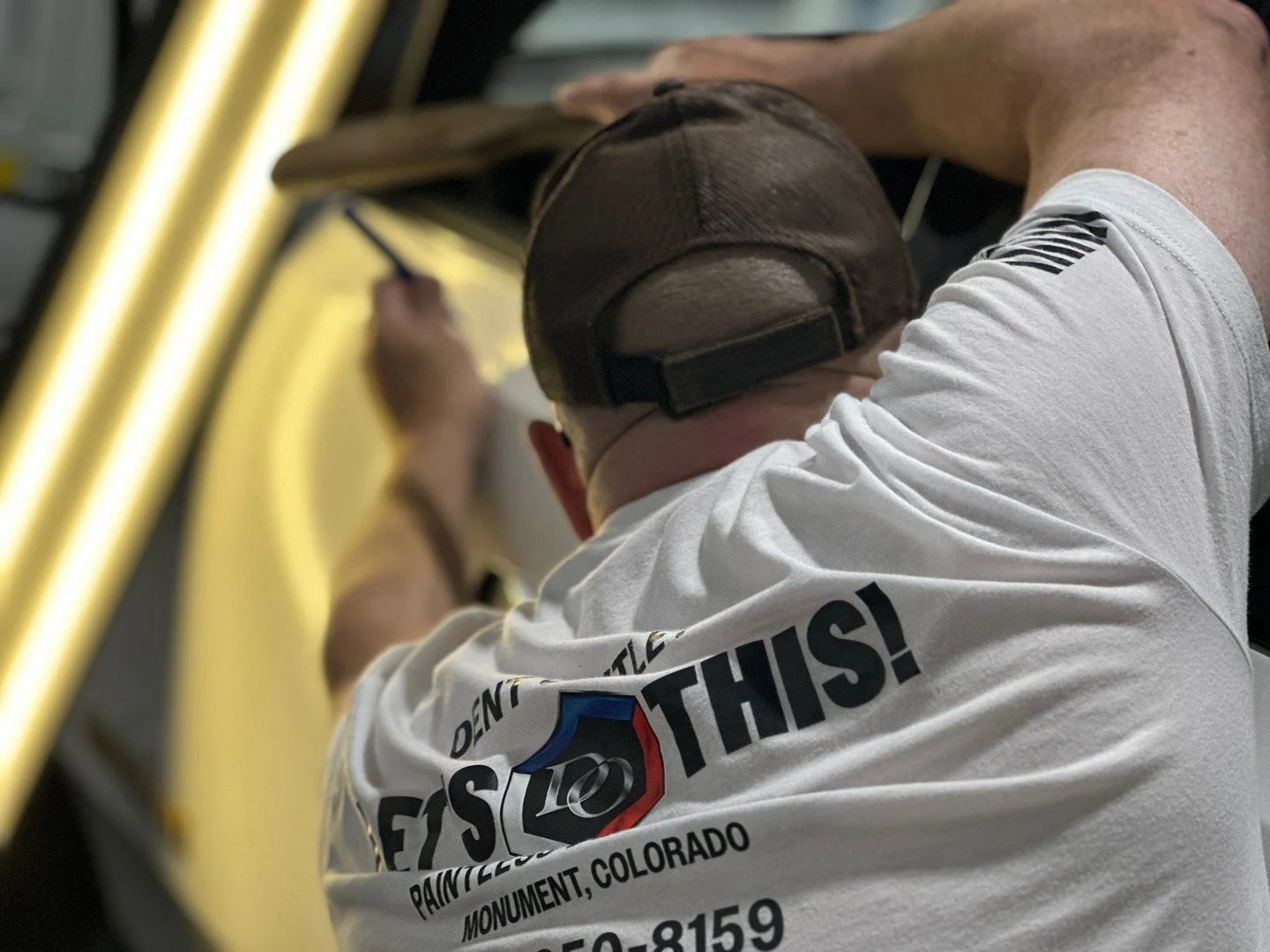 Your car doesn&rsquo;t have to keep its "Monu-dents." 

We know the feeling: you walk out to your car in a parking lot or after a freak hail storm and notice that first new ding. It&rsquo;s frustrating, but it doesn't have to be a permanent