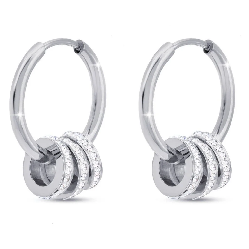 Moselle Earrings in Silver with zirconia