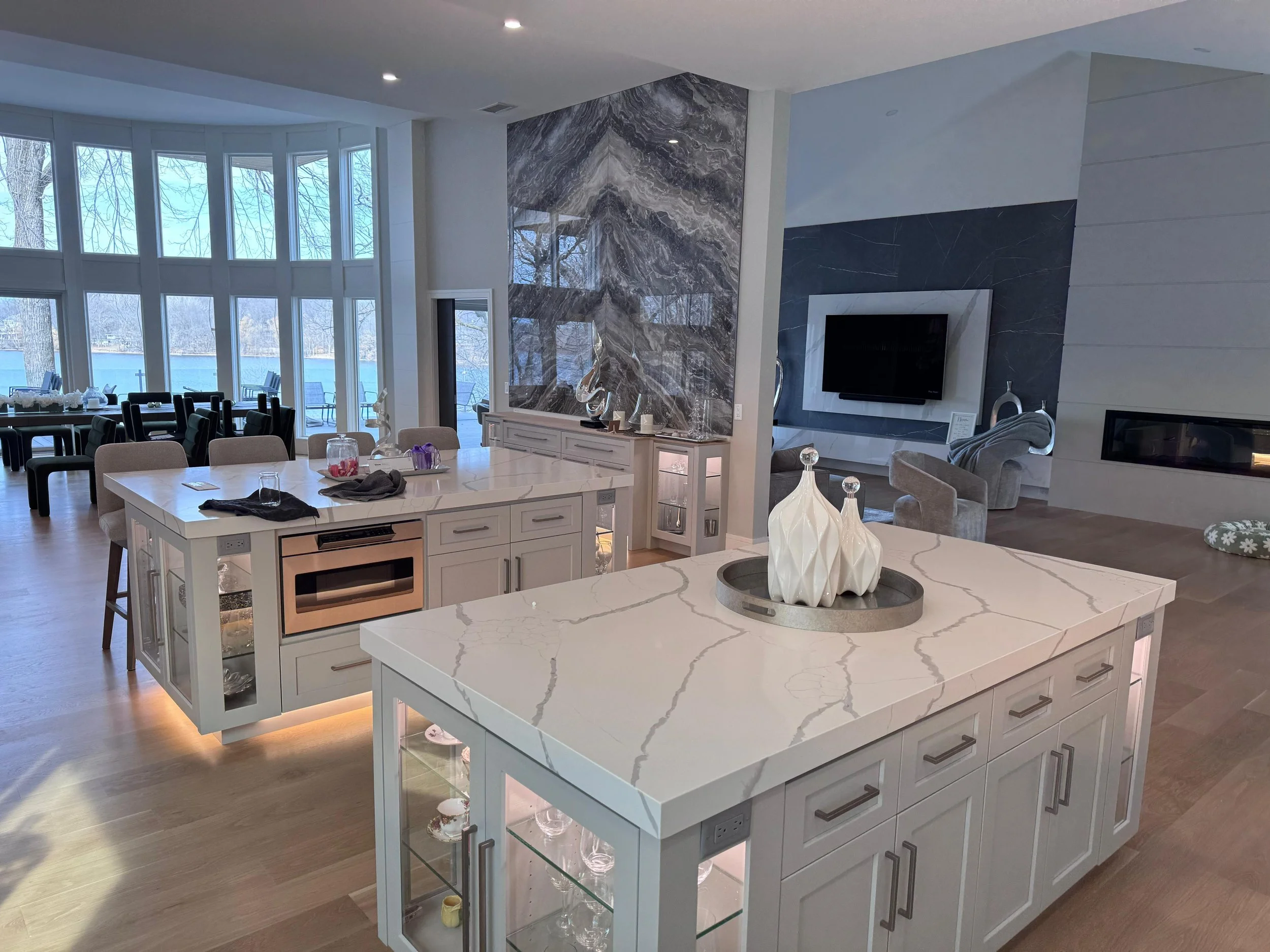 Contemporary Luxury Kitchen Remodel by Granite and Marble Direct LLC project photo