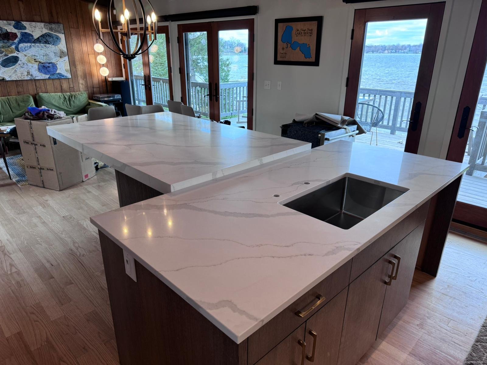Contemporary Kitchen Remodel by Granite and Marble Direct LLC — Project 1 project photo