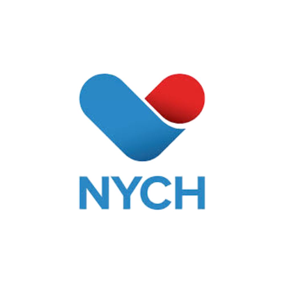 NYH logo with a blue and red heart and the letters `NYH` below.