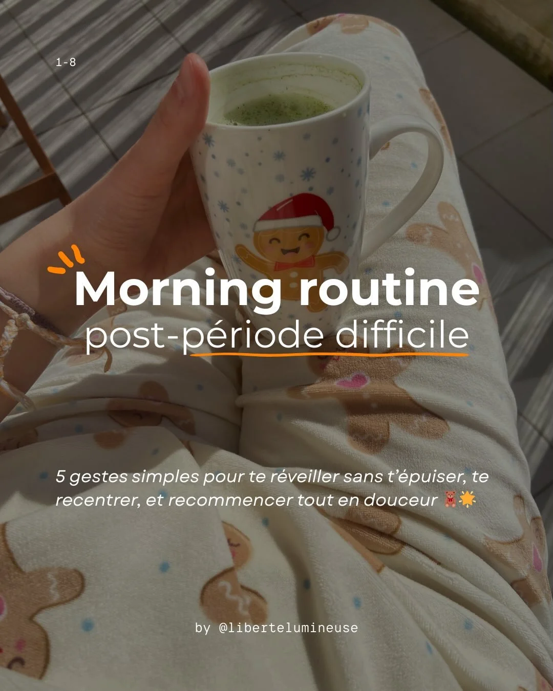 Quand on sort d&rsquo;une p&eacute;riode diﬃcile, les matins peuvent devenir lourds, flous, ou m&ecirc;me anxiog&egrave;nes.

C&rsquo;est normal : ton corps et ton mental sont encore en train de se r&eacute;organiser.

💛 L&rsquo;id&eacute;e, ce n&rs