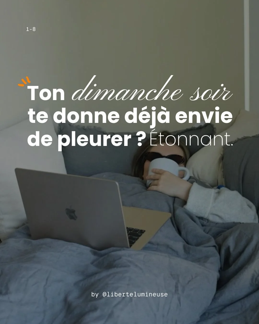 T&rsquo;as juste envie de caner tous les lundis matins ?

Pas &eacute;tonnant si tu fais tout &ccedil;a&hellip;

Le weekend c&rsquo;est fait pour se reposer, pas remplir chaque seconde.

Julie, di&eacute;t&eacute;ticienne et naturopathe, au service d