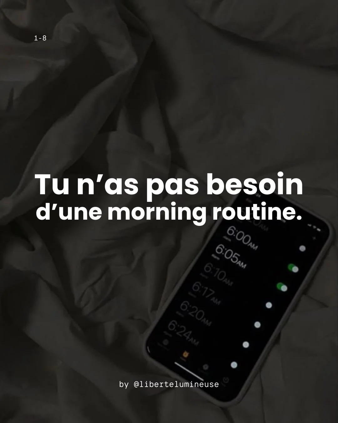 Tu cherches le meilleur hack sant&eacute; ?

Commence par dormir.

Disclaimer : Je ne dis pas qu&rsquo;une morning routine est inutile. Au contraire, elle peut &ecirc;tre tr&egrave;s b&eacute;n&eacute;fique, mais pas au d&eacute;triment de ton sommei