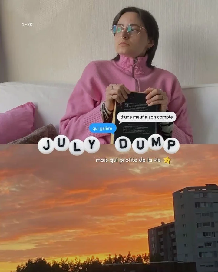 JULY DUMP 💖

Quelques sorties, mais surtout beaucoup de chill at home.

J&rsquo;ai mis les highlights du mois, mais il y eu aussi des choses diﬃciles, comme une hospitalisation de 2 jours de mon petit chat suite &agrave; une crise (il a une IRC de s