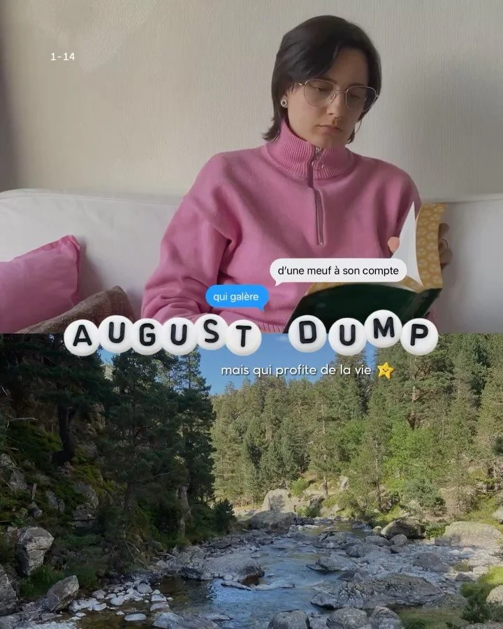AUGUST DUMP 💖

&Ccedil;a commence bien avec une rando de 23km sur 2 jours. Apr&egrave;s 2 crises d&rsquo;angoisses dans les montagnes au bord du ravin, et un corps qui tremble ++ &agrave; la fin, je suis rentr&eacute;e VIVANTE mdrrr (sans d&eacute;c