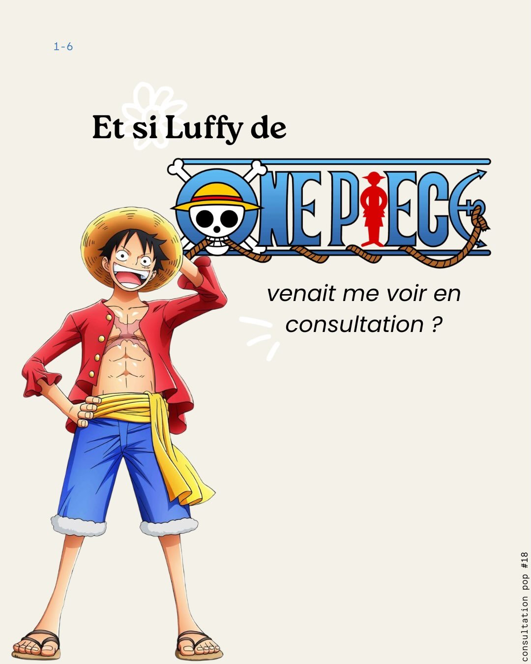 Consultation pop #18 🍿

J&rsquo;avoue, oui, j&rsquo;ai regard&eacute; le live action de One Piece et oui, &ccedil;a a influenc&eacute; le choix du patient de ce mois-ci 😂

🧐 C&rsquo;est qui ton perso pr&eacute;f&eacute;r&eacute; de la s&eacute;rie