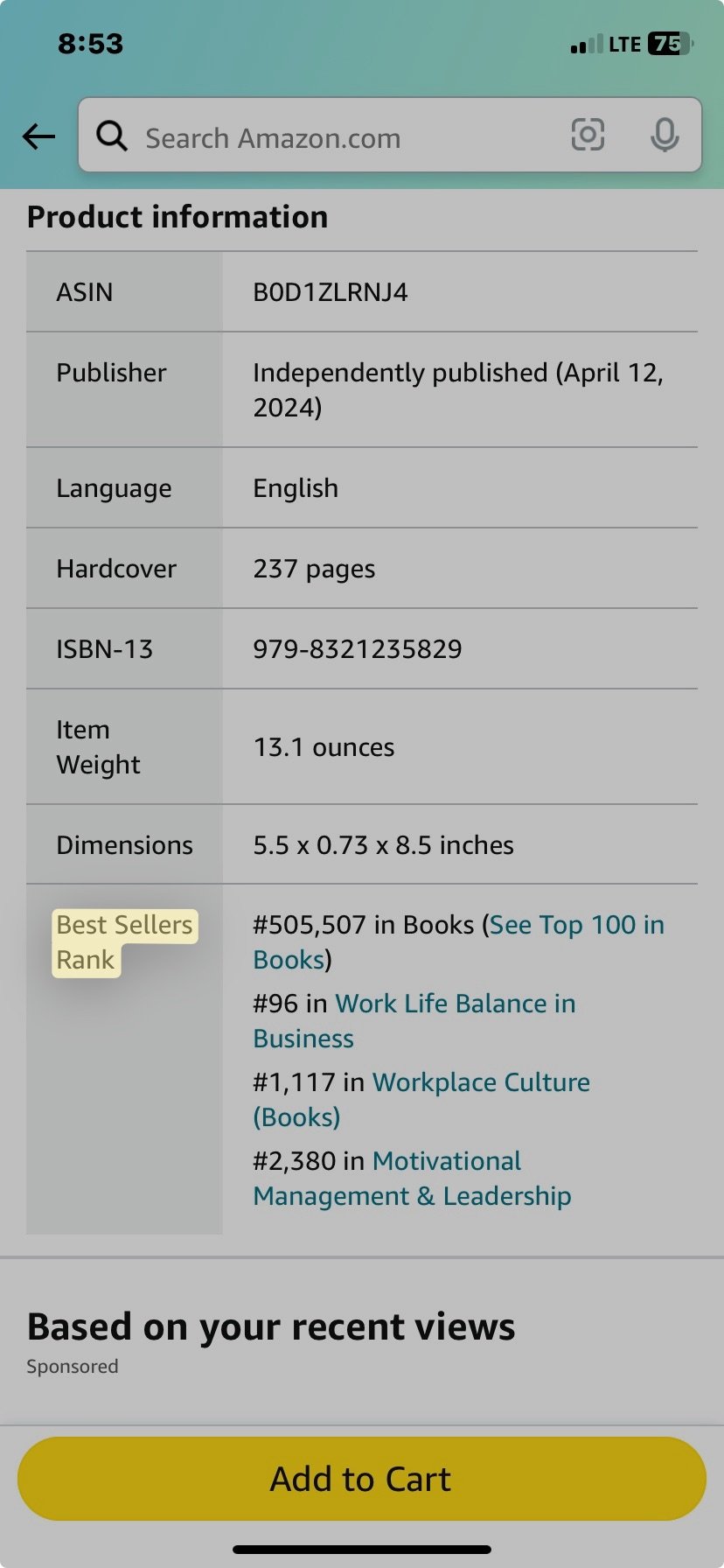 CMT Editor’s latest book, NO MORE WAITING ROOMS, debuts at #96 on Amazon’s Best Sellers Rank “Work Life Balance In Business” List