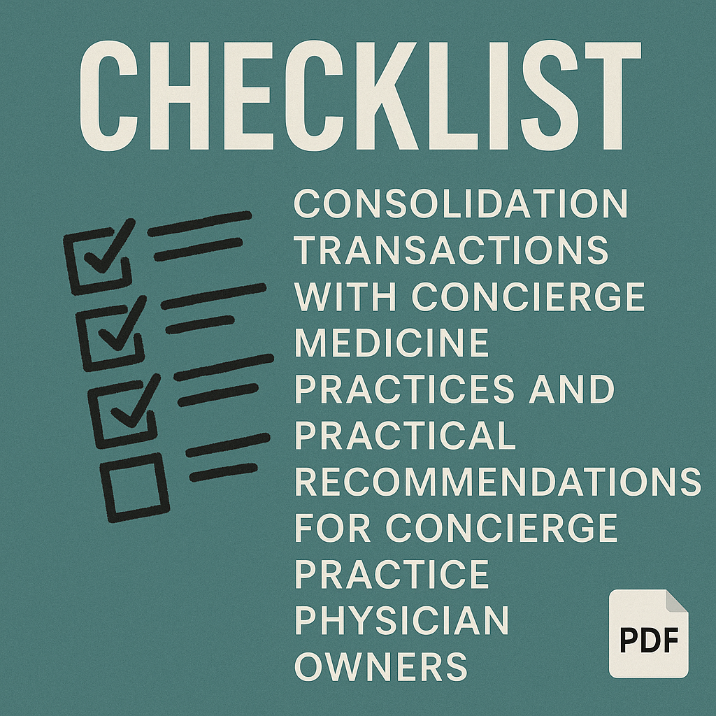 Concierge Practice Transition Checklist