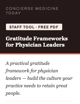 Gratitude Frameworks for Physician Leaders