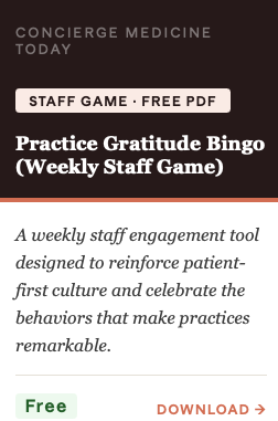 Practice Gratitude Bingo (Weekly Staff Game)