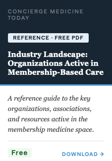 Industry Landscape: Organizations Active in Membership-Based Care
