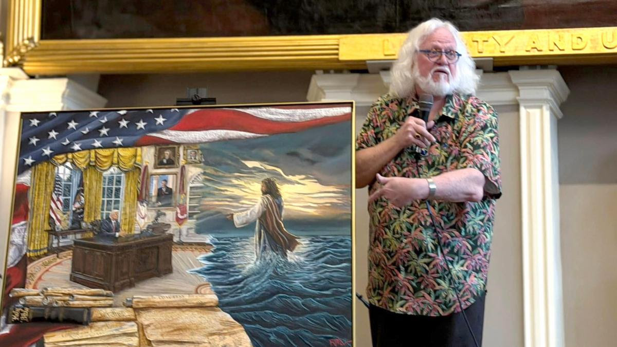 TRUMP PAINTING, CHUCK PIERCE PROPHECY, PROVE PROPHETIC Midnight Watch!&nbsp; Jon and Jolene Hamill﻿