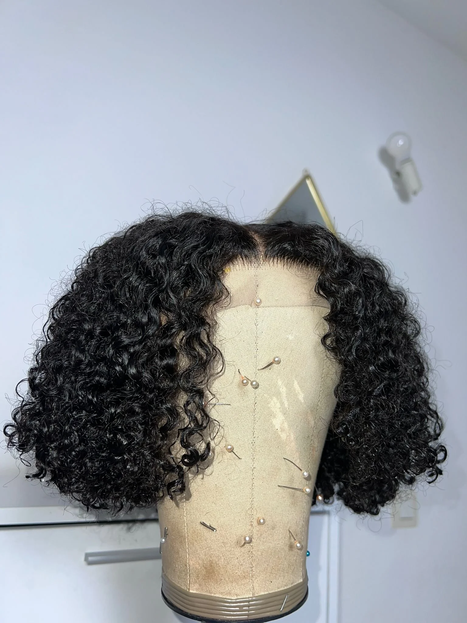 Kinky curly 12 inch closure