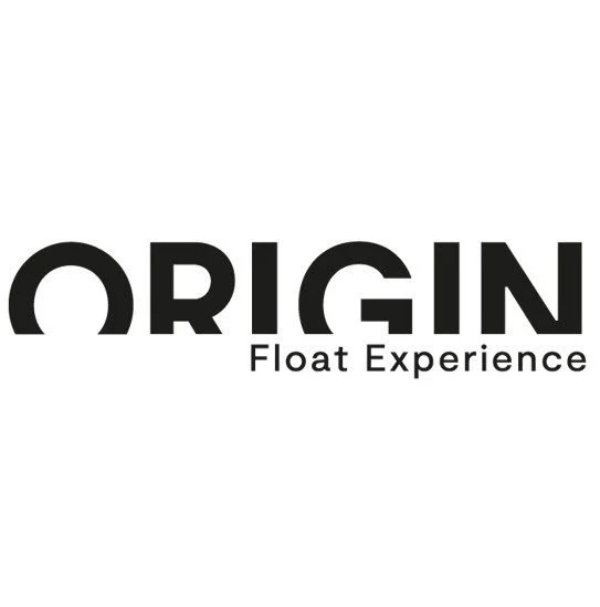 Logo with the word 'ORIGIN' and the tagline 'Float Experience'