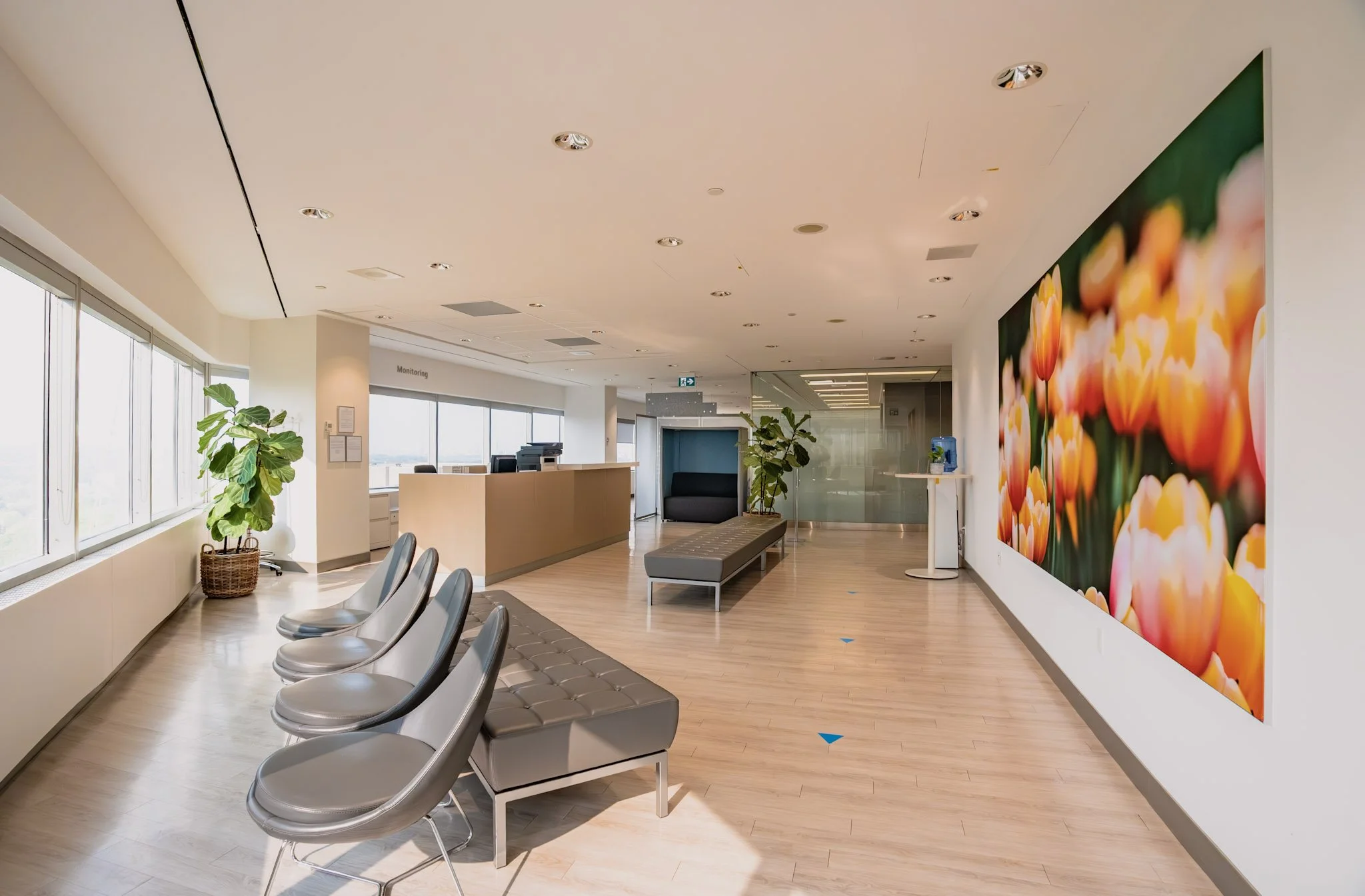 Ultrasound and Blood Work Reception area at Hannam Fertility Centre