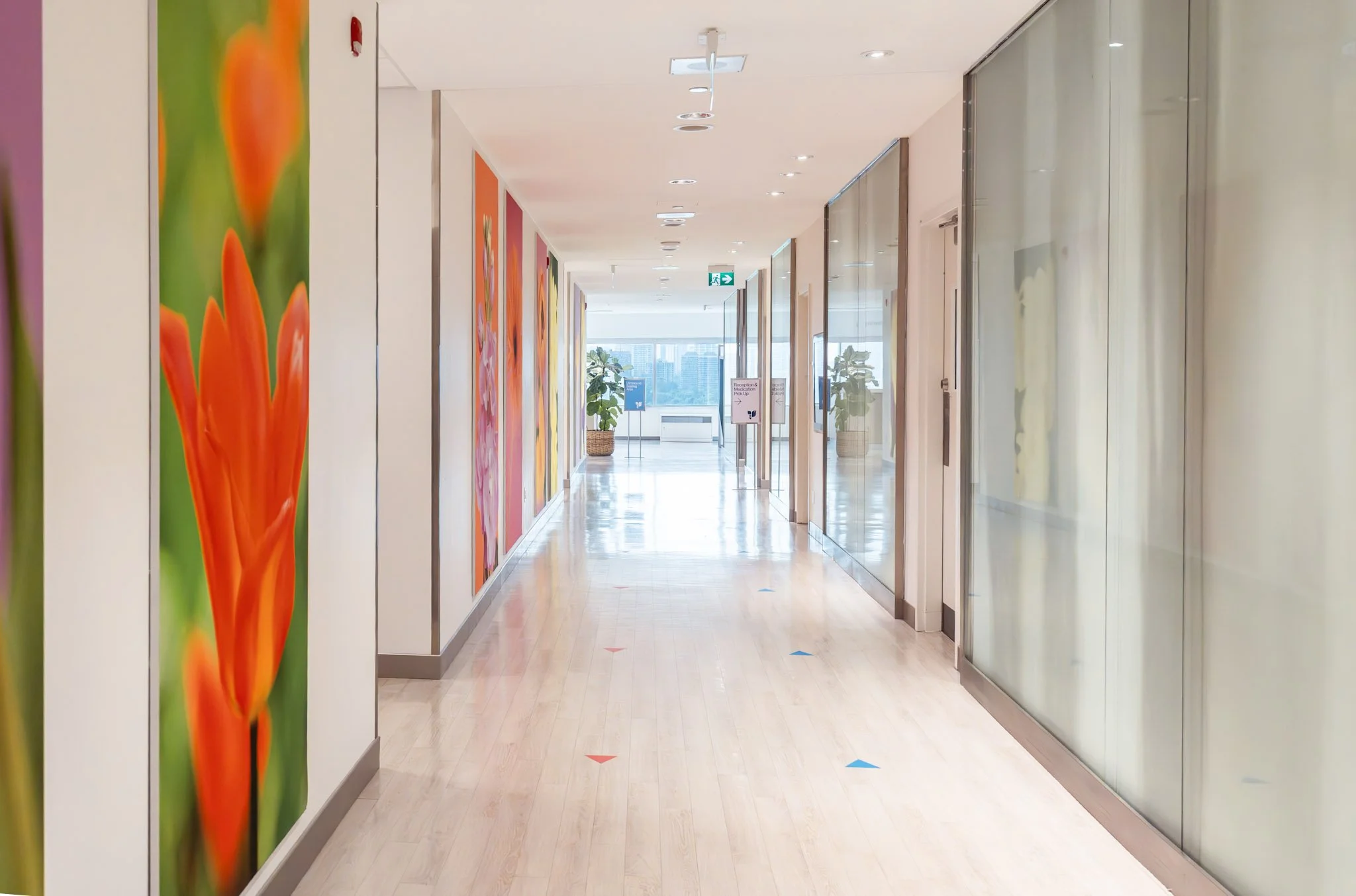 Hallway to Medical pick-up