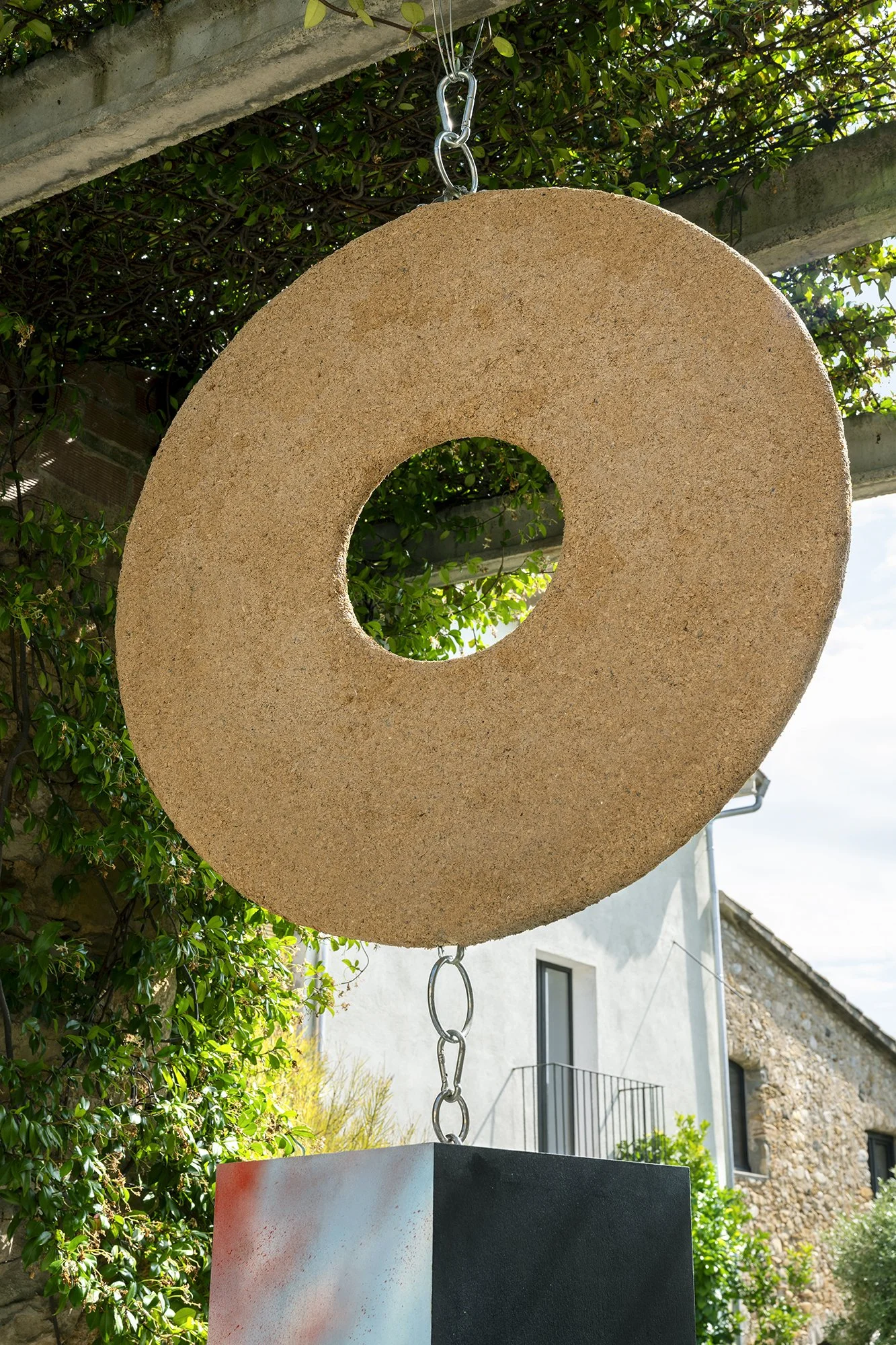 Leah Dixon. Megalithic Fireworks Portals, 2026.
Site specific sculpture (outdoor). 
Detail.