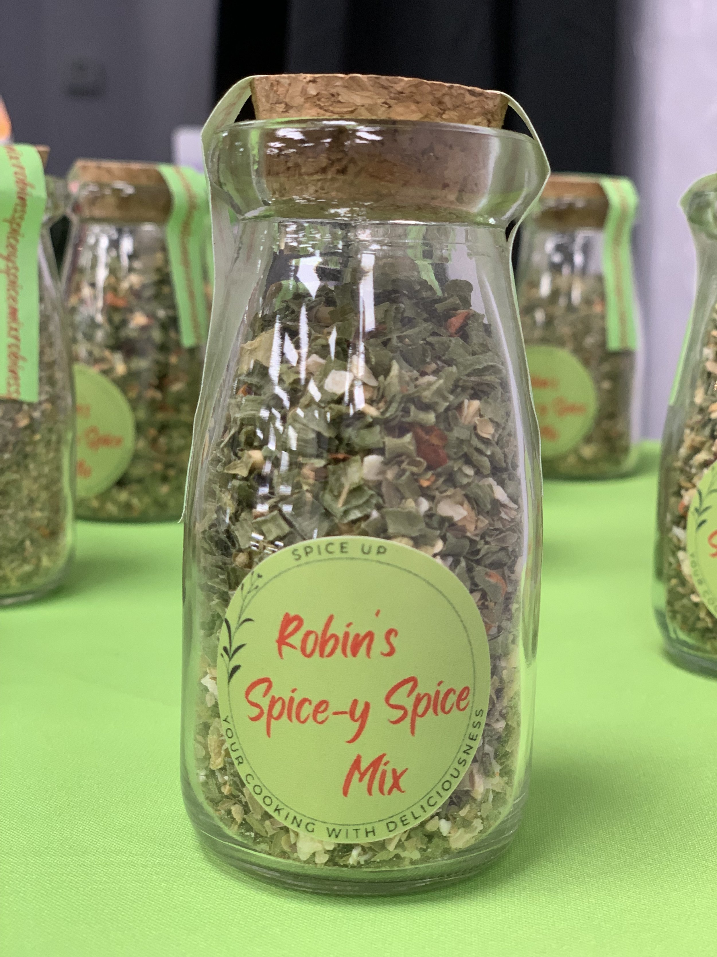 Robin's Spice-y Spice Mix, small round jar