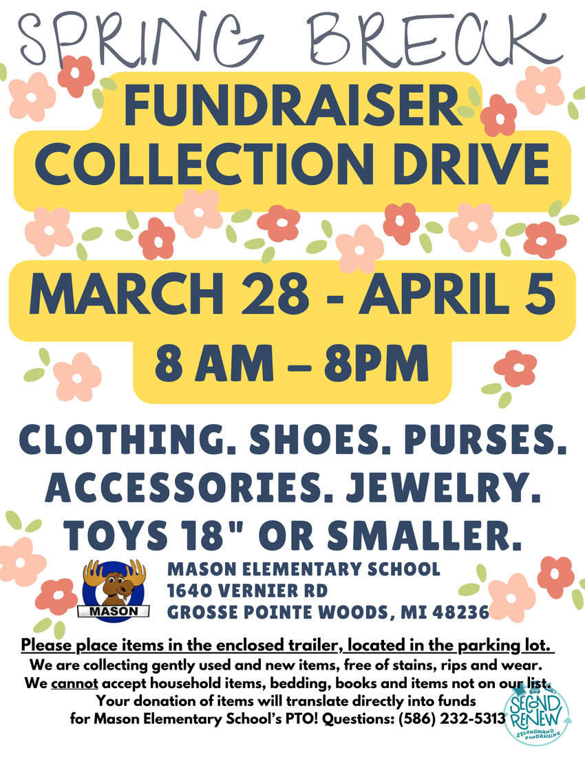 Spring Break Fundraiser Collection Drive