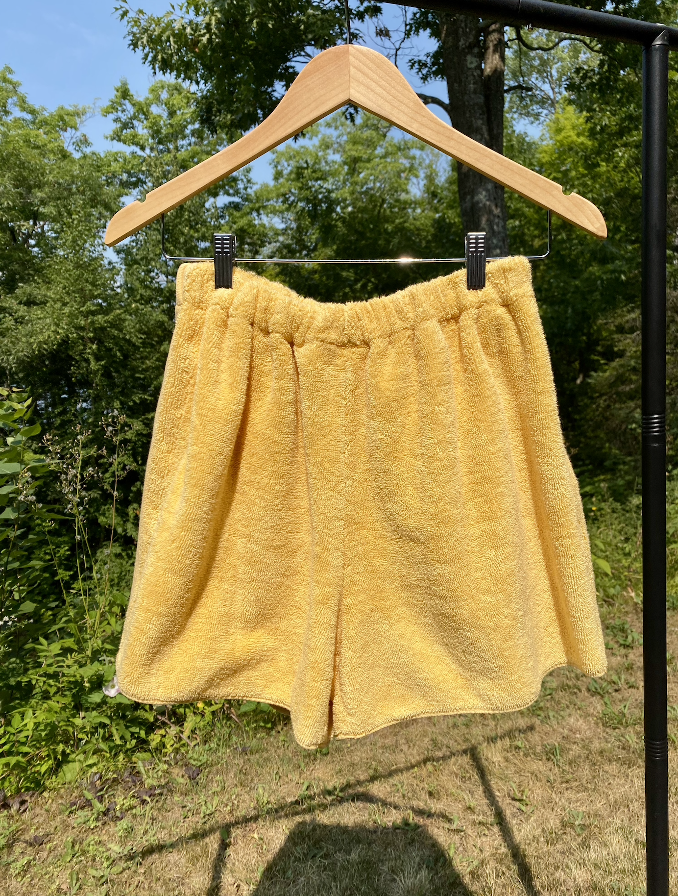 ruby ray towel shorts gold.png