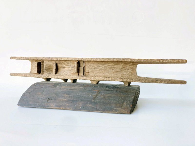Traditional wooden carved sculpture by Angelo Granata