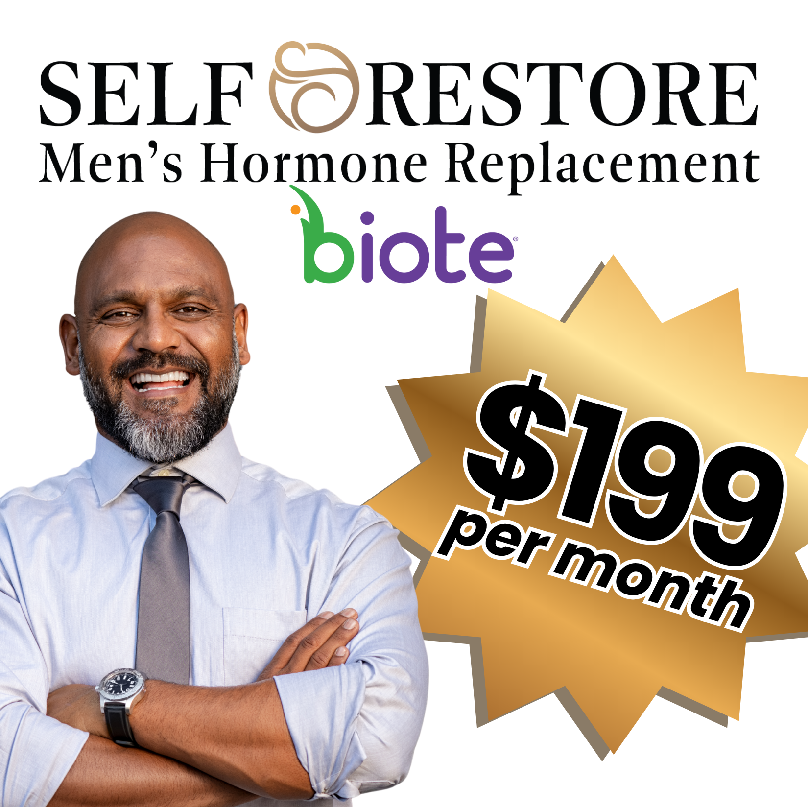 Men's Testosterone Replacement Therapy, Biote, Pellets