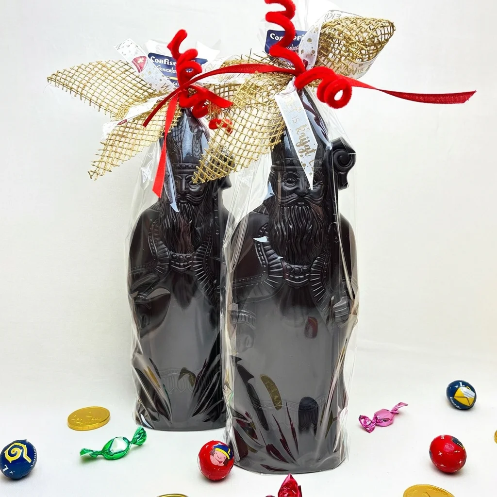 Groot sinterklaas figuur 400g puur