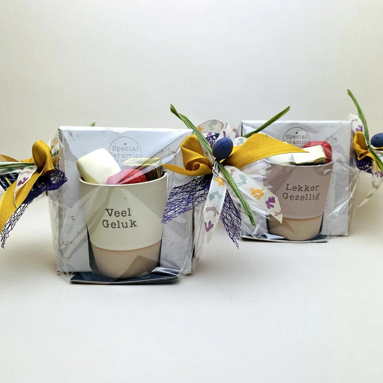 Mok keramiek met boodschap