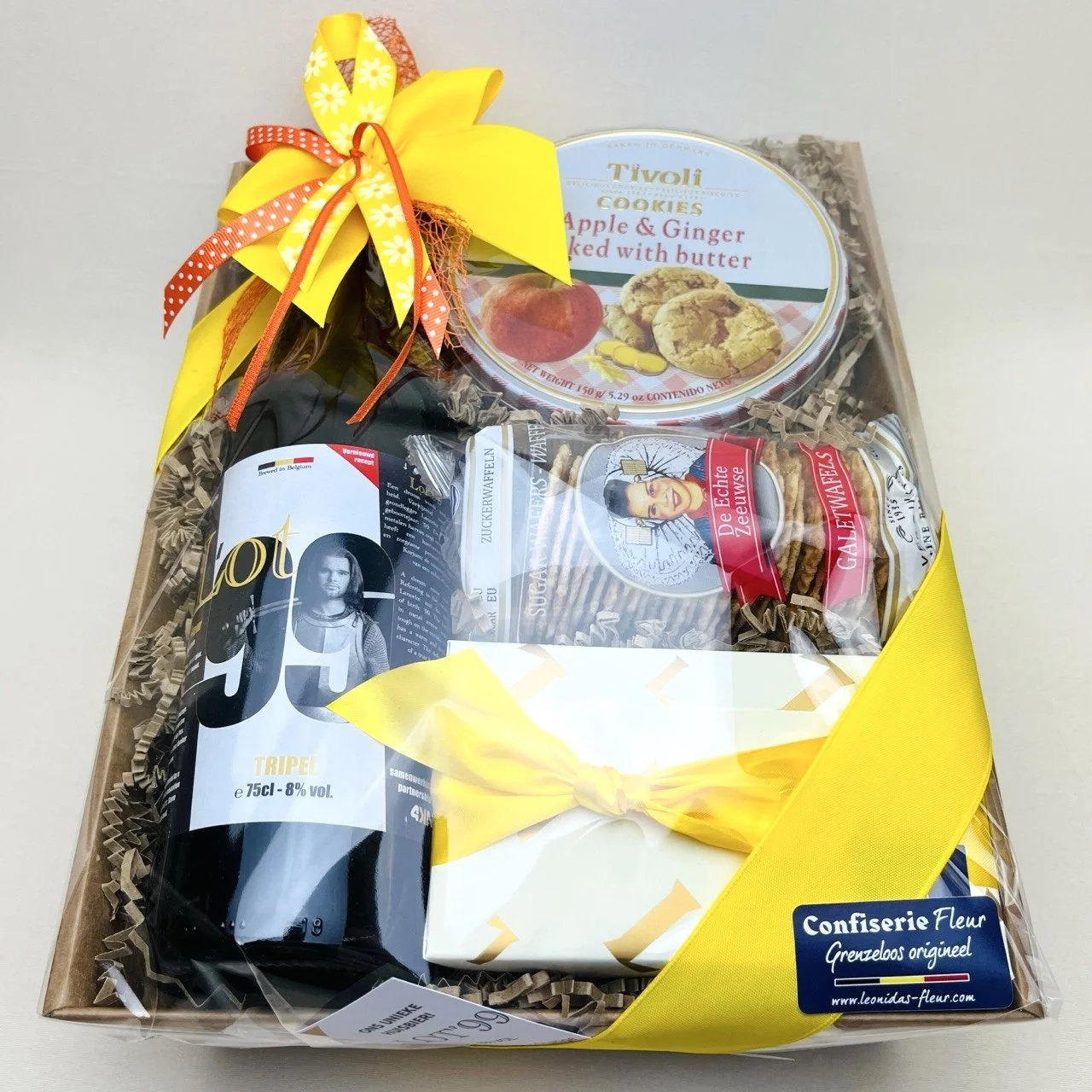 Geschenkmand met huisbier Lot '99