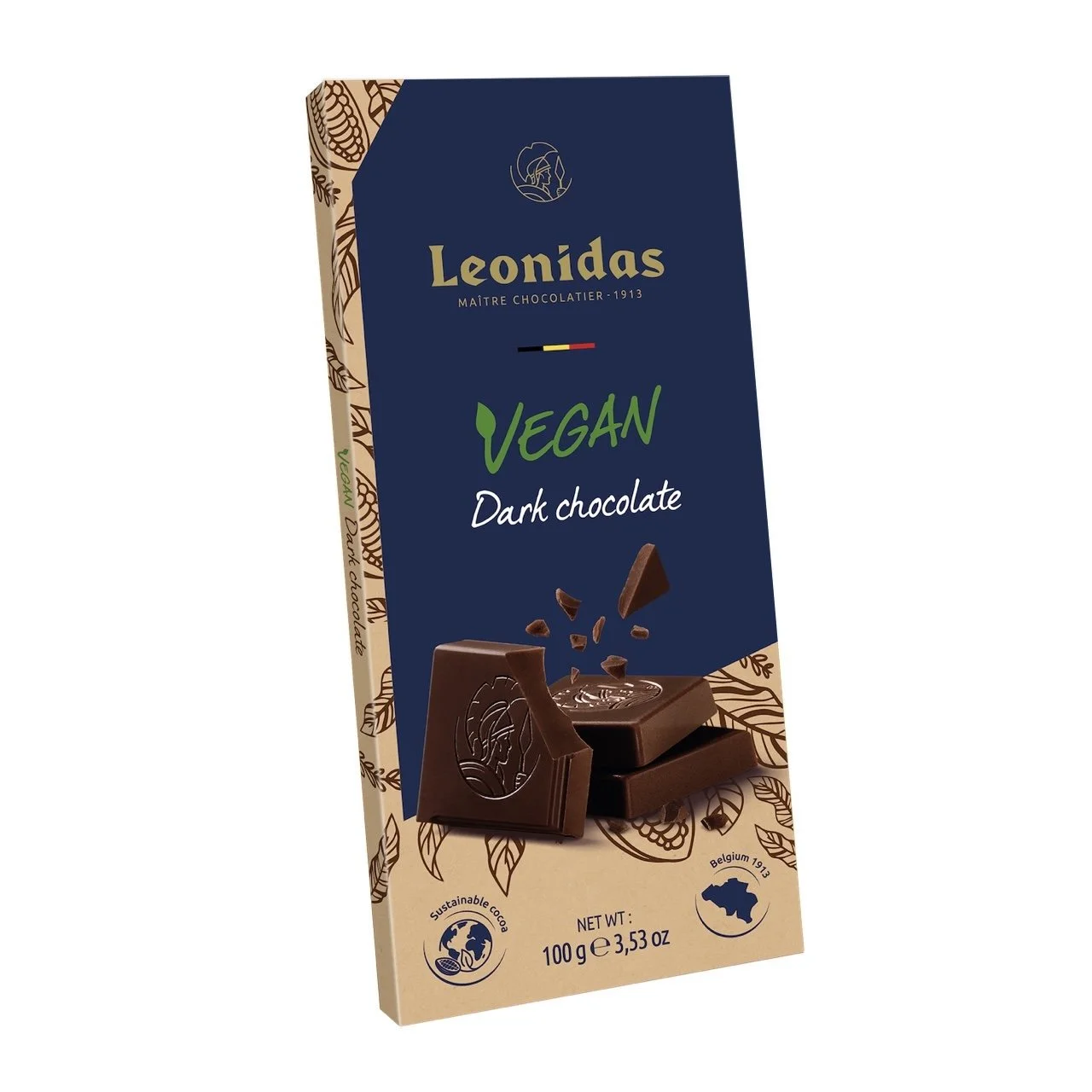 Tablet pure chocolade VEGAN — Leonidas Fleur