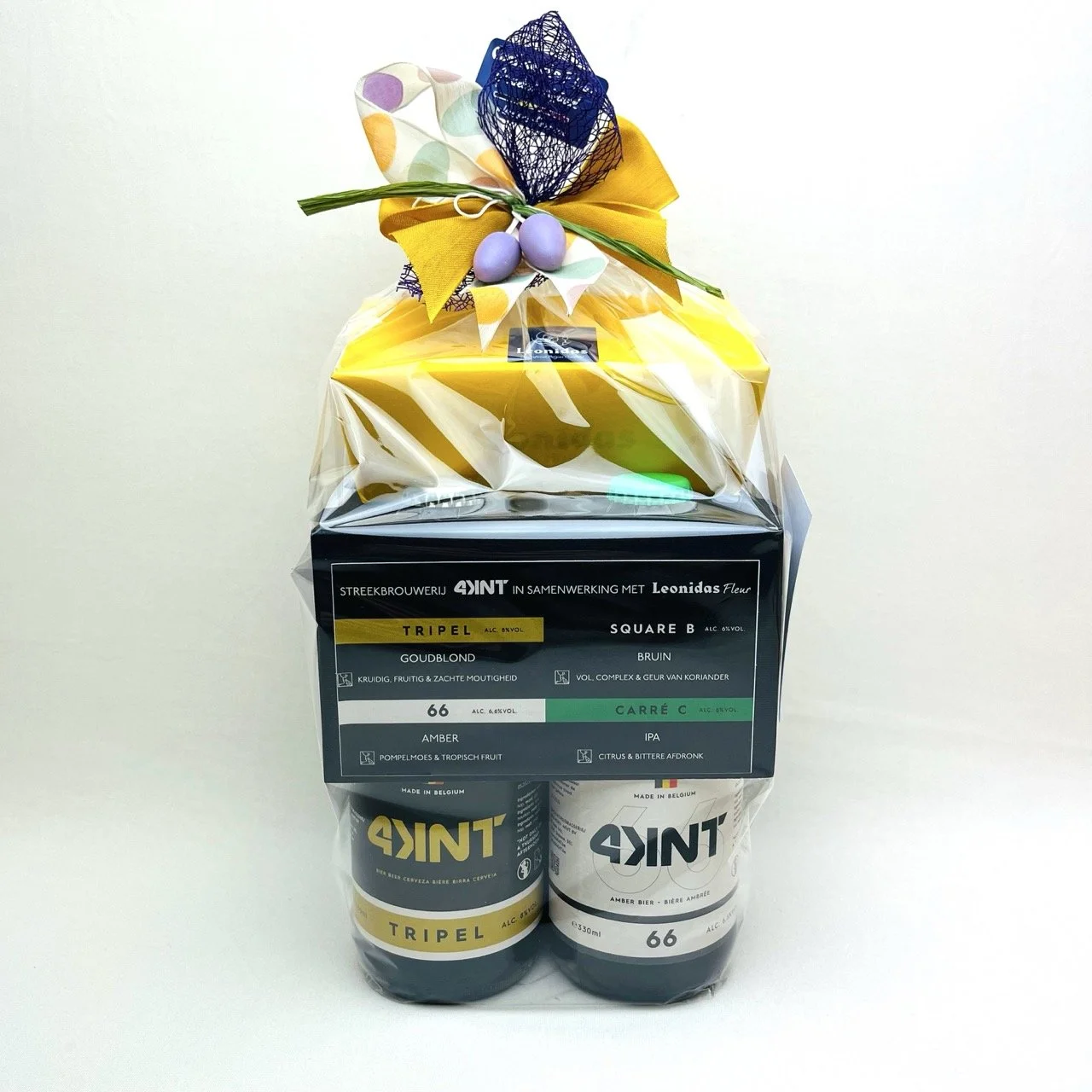 300g pralines + 4KNT bier 4-pack