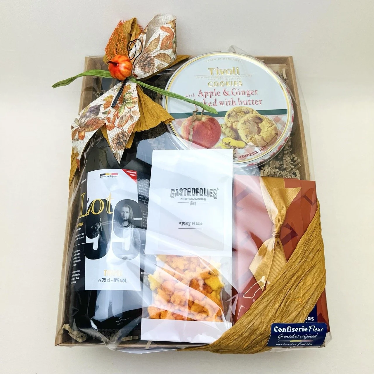 Geschenkmand met huisbier Lot '99