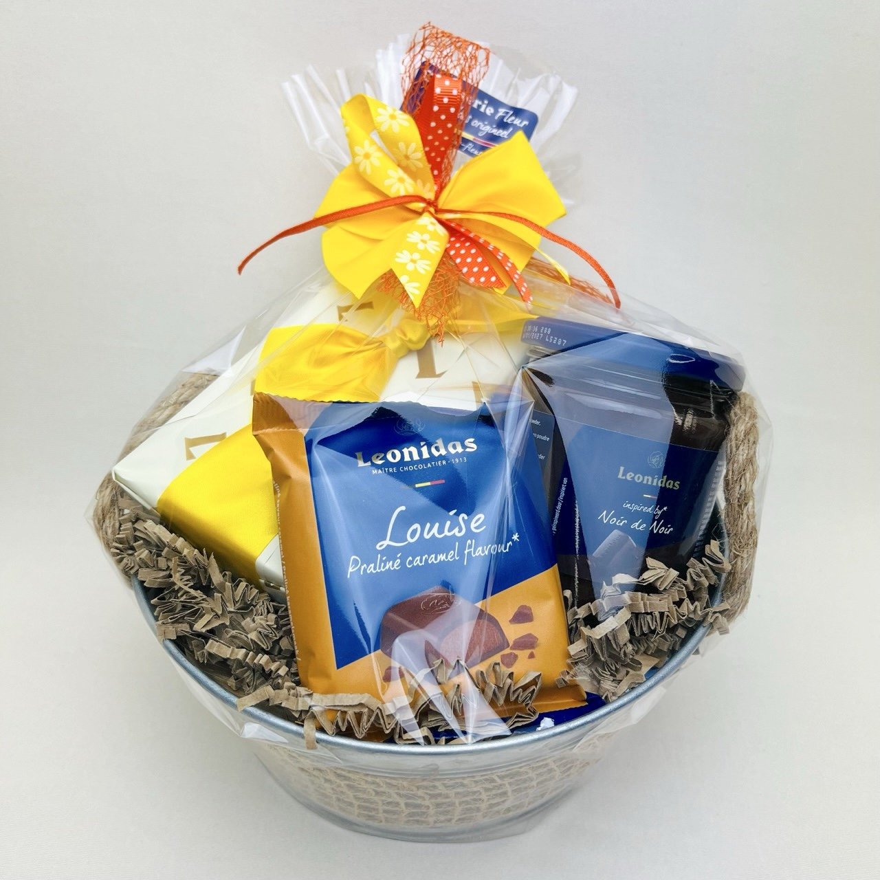 Geschenkmand zink 'gewoven'