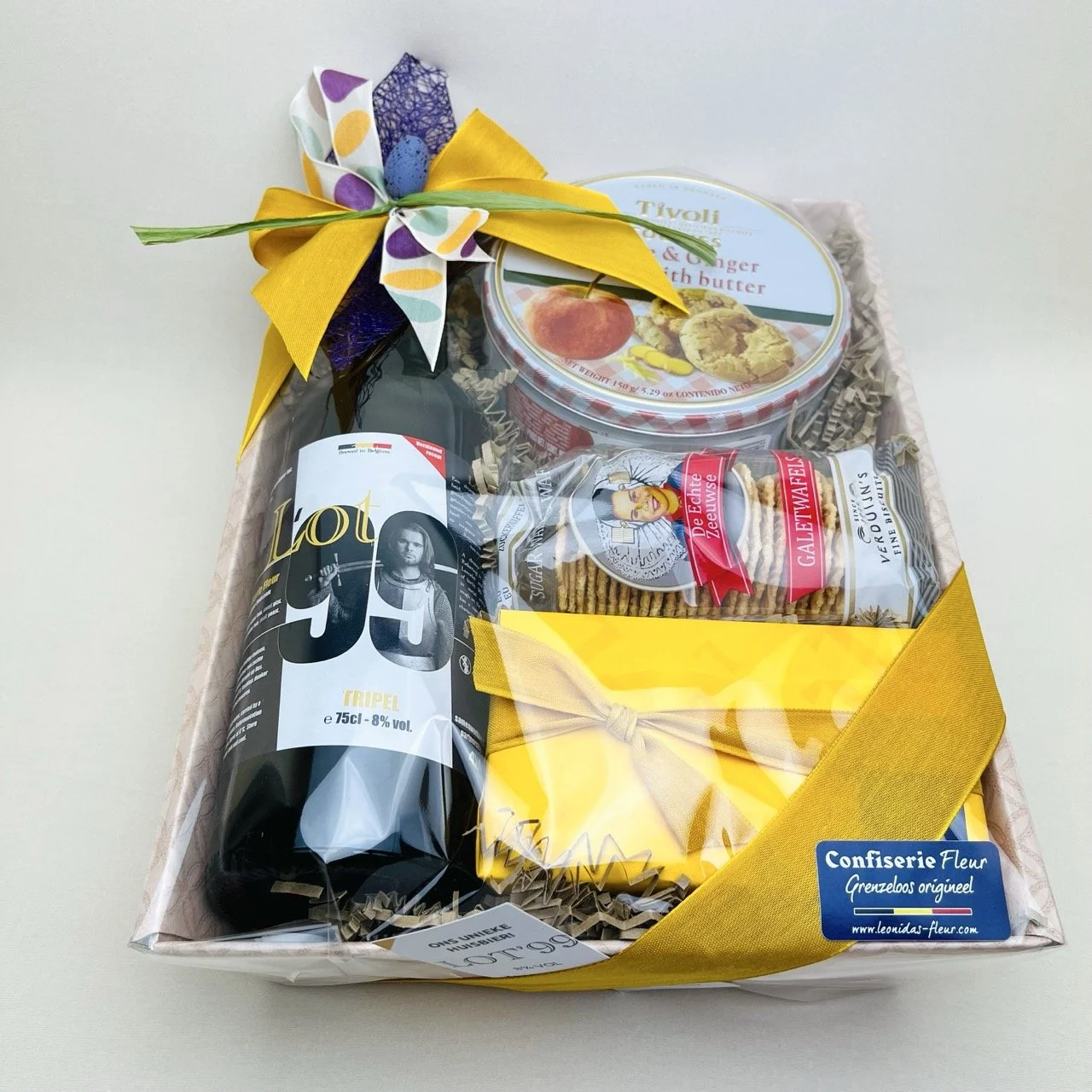 Geschenkmand met huisbier Lot '99