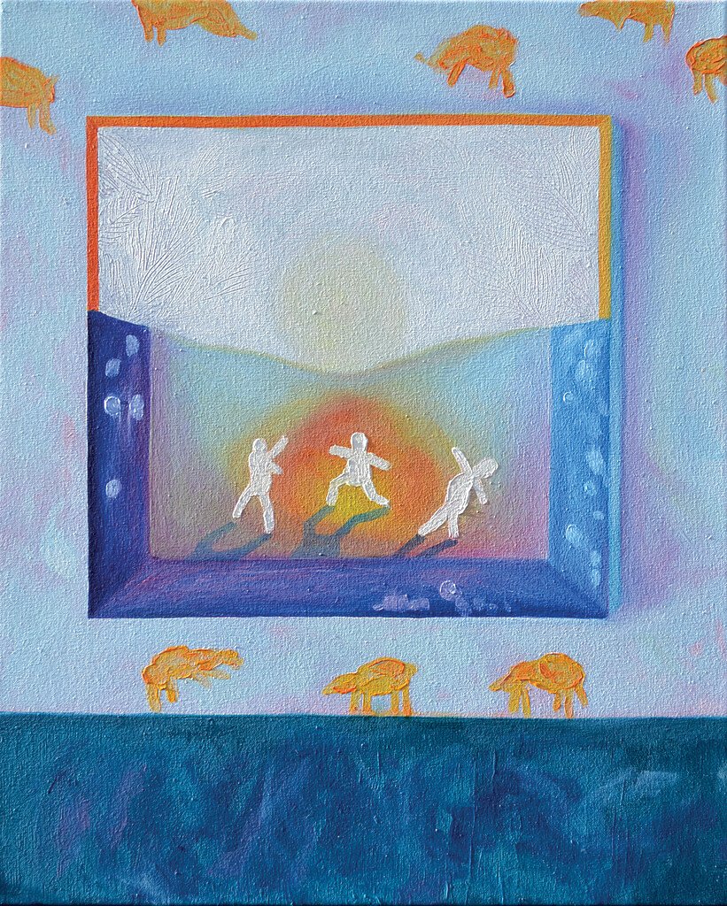 High-quality print of "Field Arrangement," an abstract artwork.