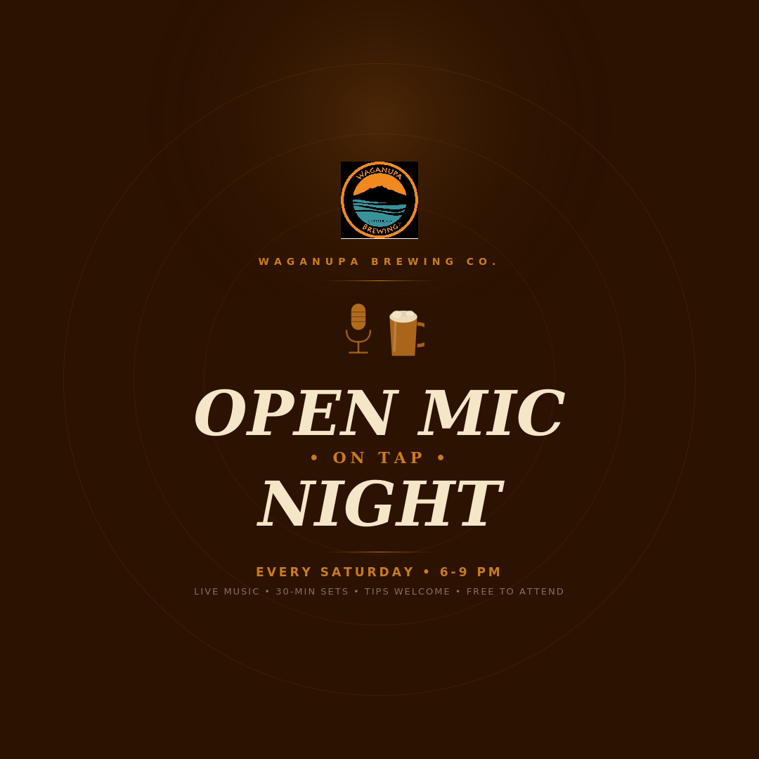 OPEN MIC ON TAP