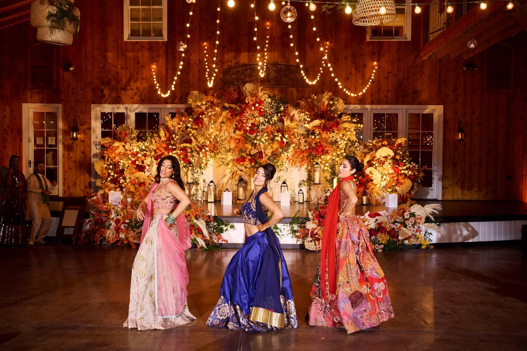 Regeti's Photography Cultural, Barn, Florals, Wedding Party, Lighting, Barn, The Party, Pink, Red, Blue, Orange