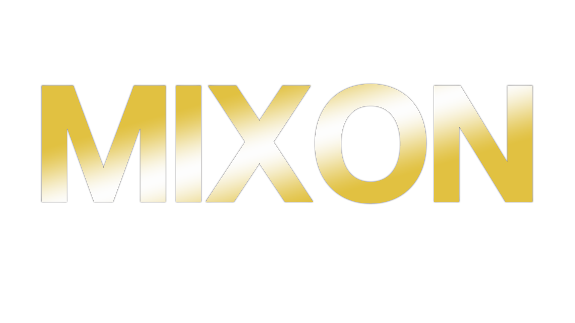 Gold and white logo with the word "MIXON" in large letters