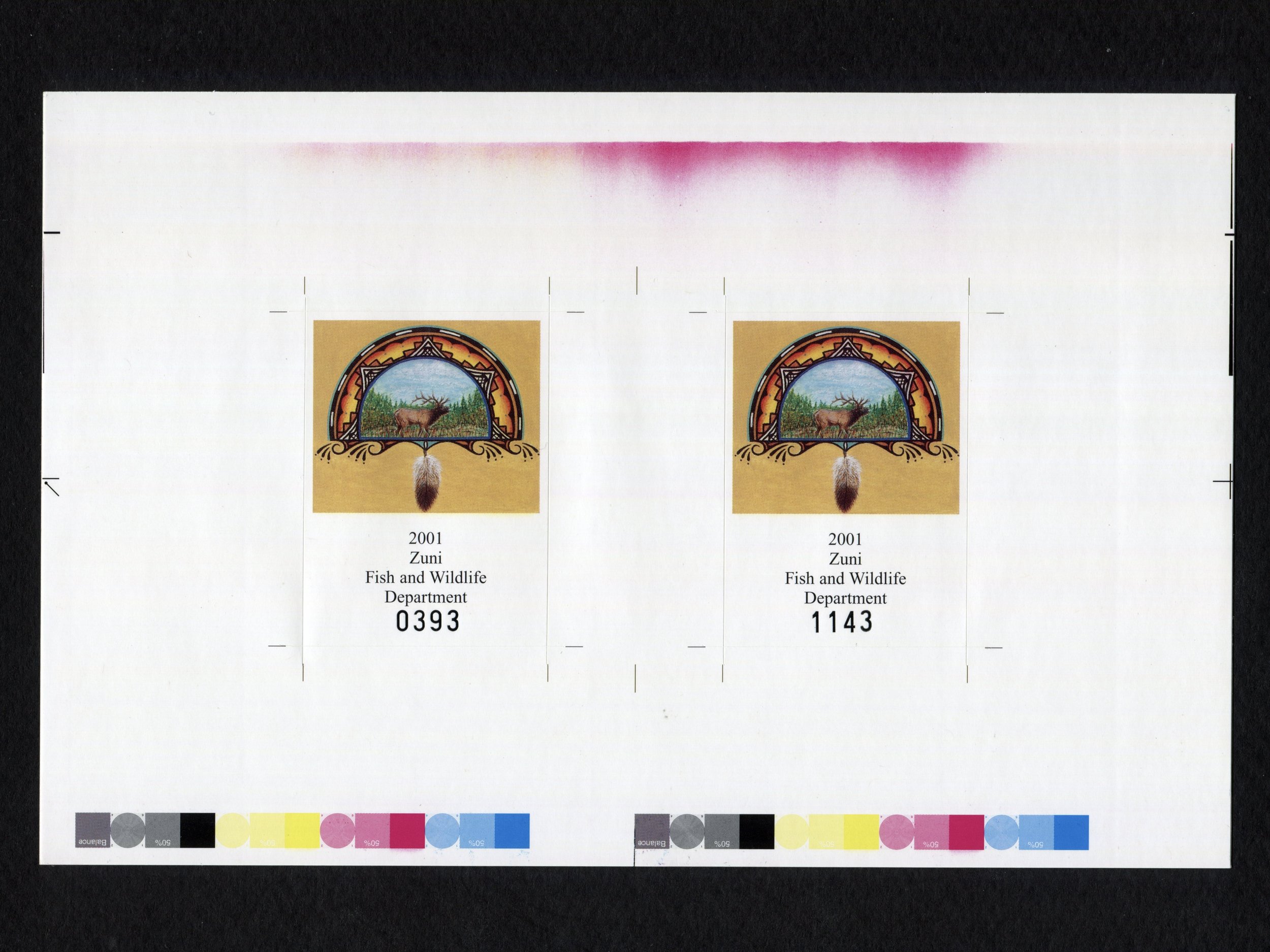 ZU7A Zuni 2000 Habitat Conservation Stamp