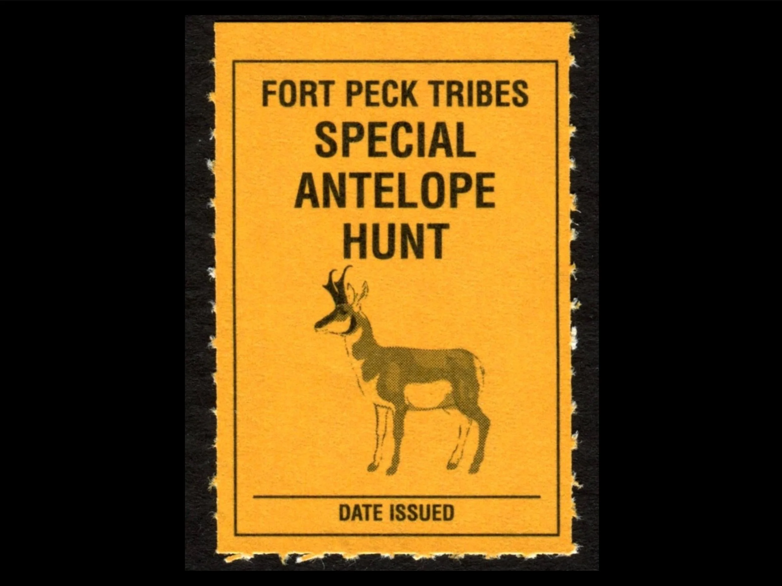 FP33 Fort Peck 1997 Special Antelope Hunt Stamp