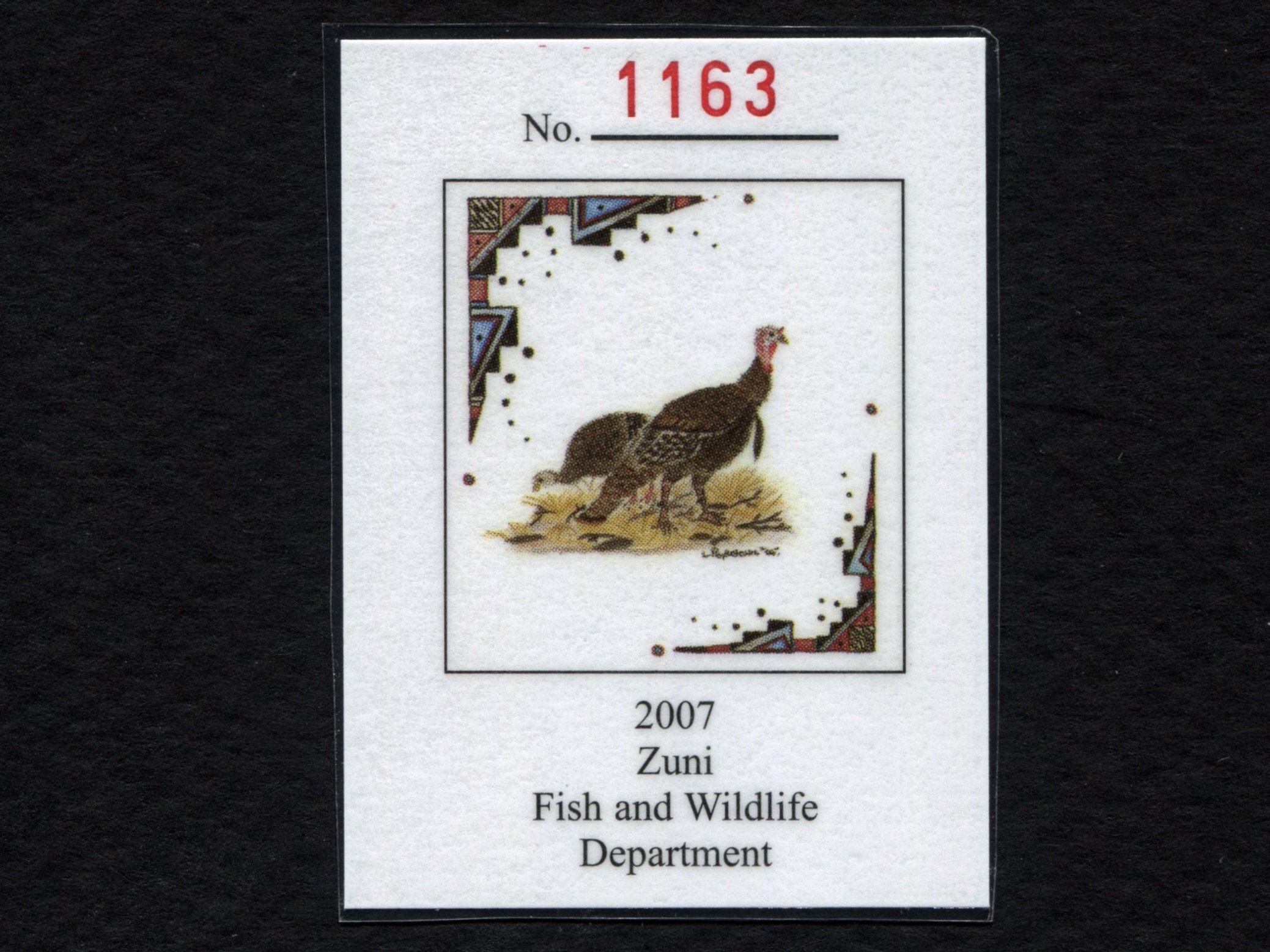 ZU13a Zuni 2007 Habitat Conservation Stamp